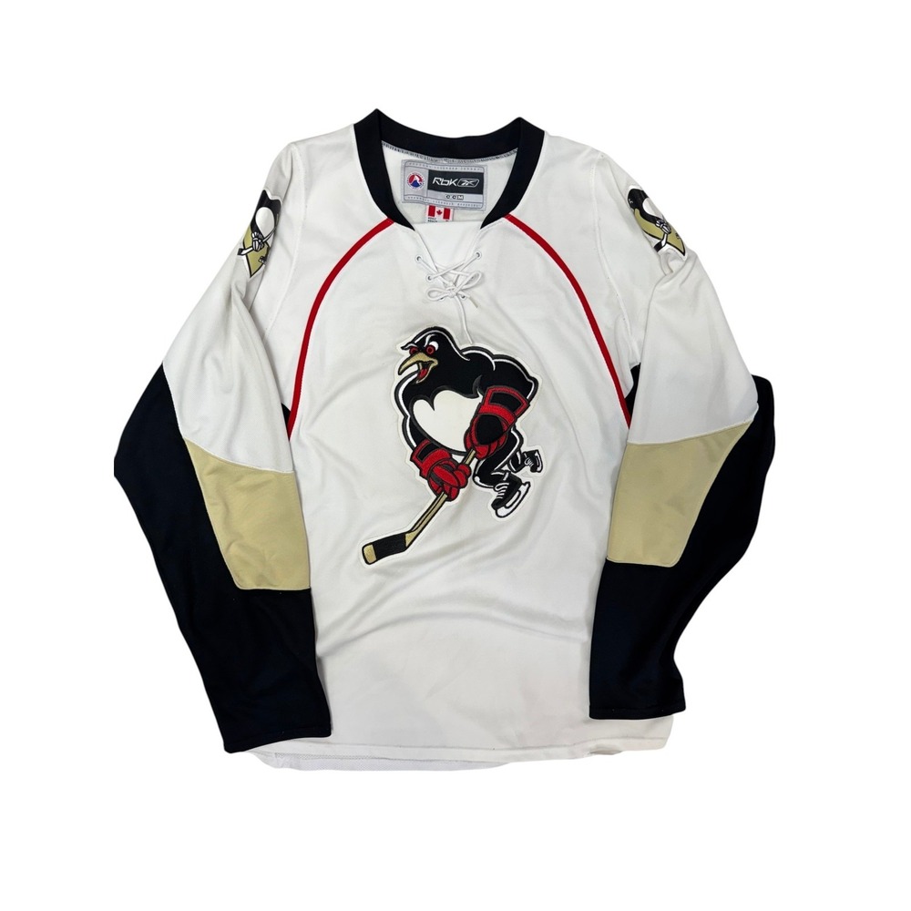 Wilkes Barre Scranton WBS Penguins AHL Reebok‎ Jersey XL Mascot Autographed TUX